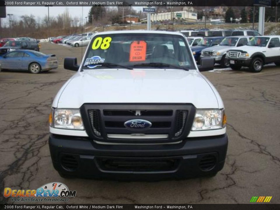 2008 Ford Ranger XL Regular Cab Oxford White / Medium Dark Flint Photo #15
