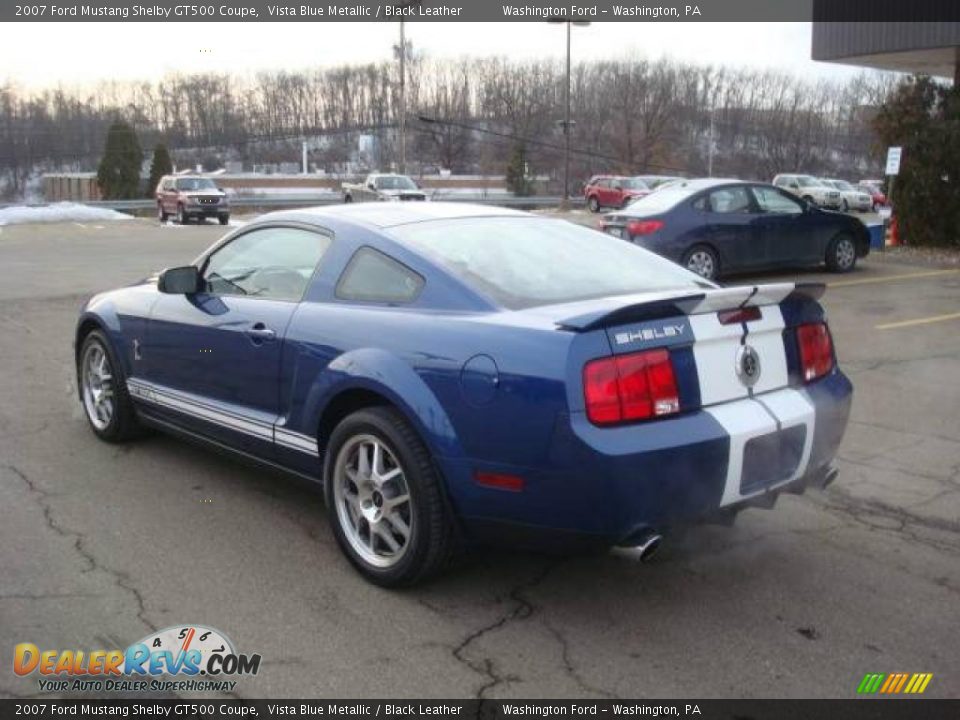 2007 Ford Mustang Shelby GT500 Coupe Vista Blue Metallic / Black Leather Photo #2