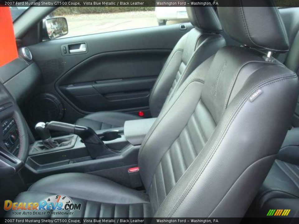 2007 Ford Mustang Shelby GT500 Coupe Vista Blue Metallic / Black Leather Photo #7