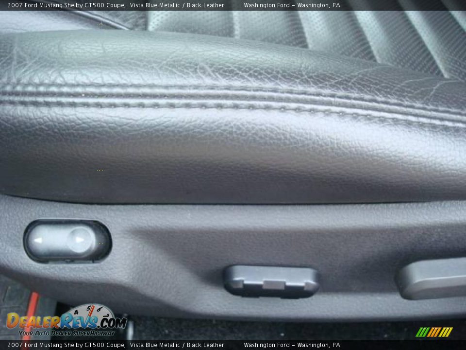 2007 Ford Mustang Shelby GT500 Coupe Vista Blue Metallic / Black Leather Photo #14