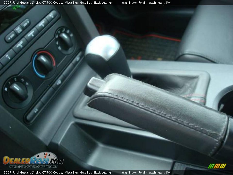 2007 Ford Mustang Shelby GT500 Coupe Vista Blue Metallic / Black Leather Photo #15