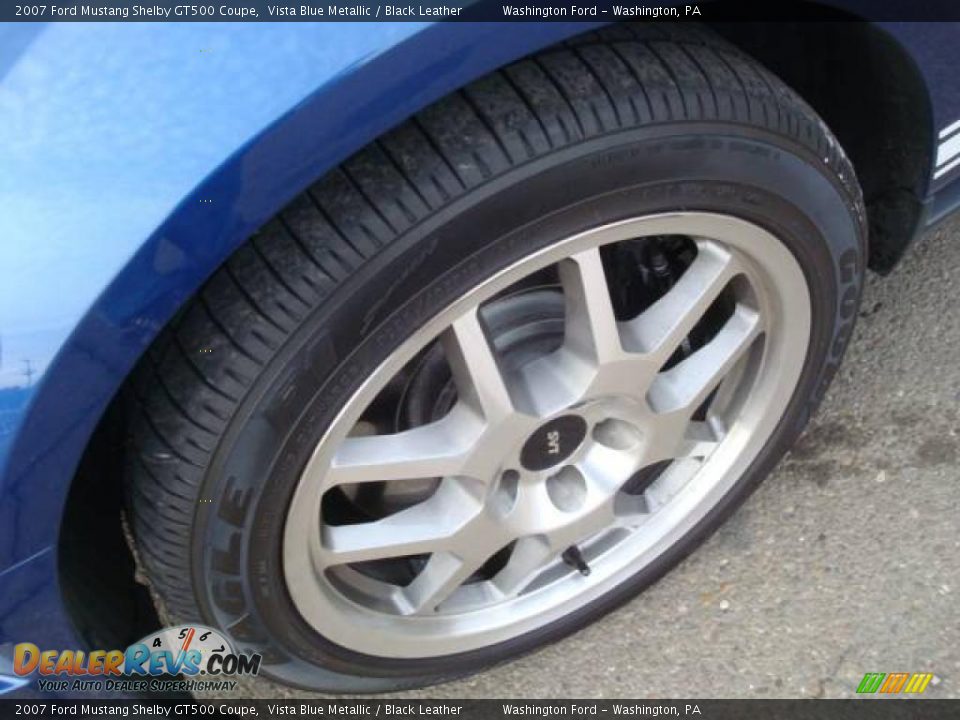 2007 Ford Mustang Shelby GT500 Coupe Vista Blue Metallic / Black Leather Photo #18