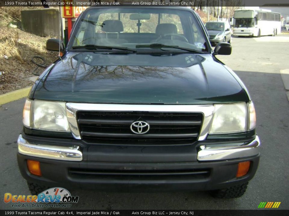 1999 Toyota Tacoma Regular Cab 4x4 Imperial Jade Mica / Oak Photo #3