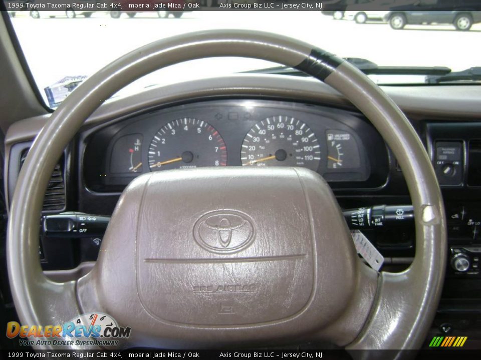 1999 Toyota Tacoma Regular Cab 4x4 Imperial Jade Mica / Oak Photo #9