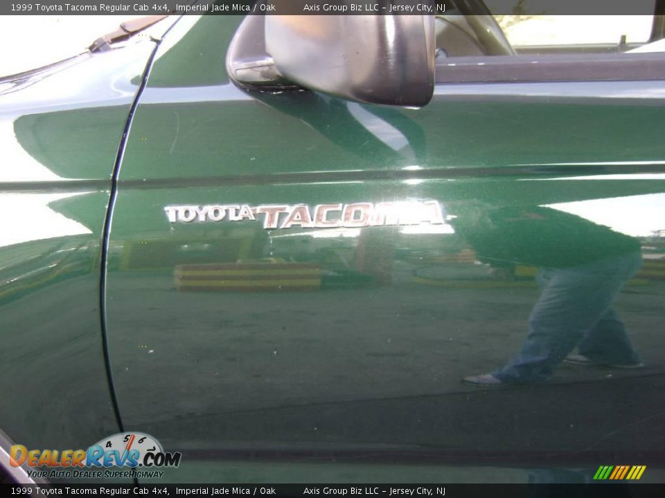1999 Toyota Tacoma Regular Cab 4x4 Imperial Jade Mica / Oak Photo #11