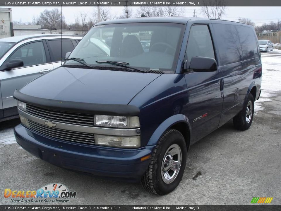 1999 Chevrolet Astro Cargo Van Medium Cadet Blue Metallic / Blue Photo #1