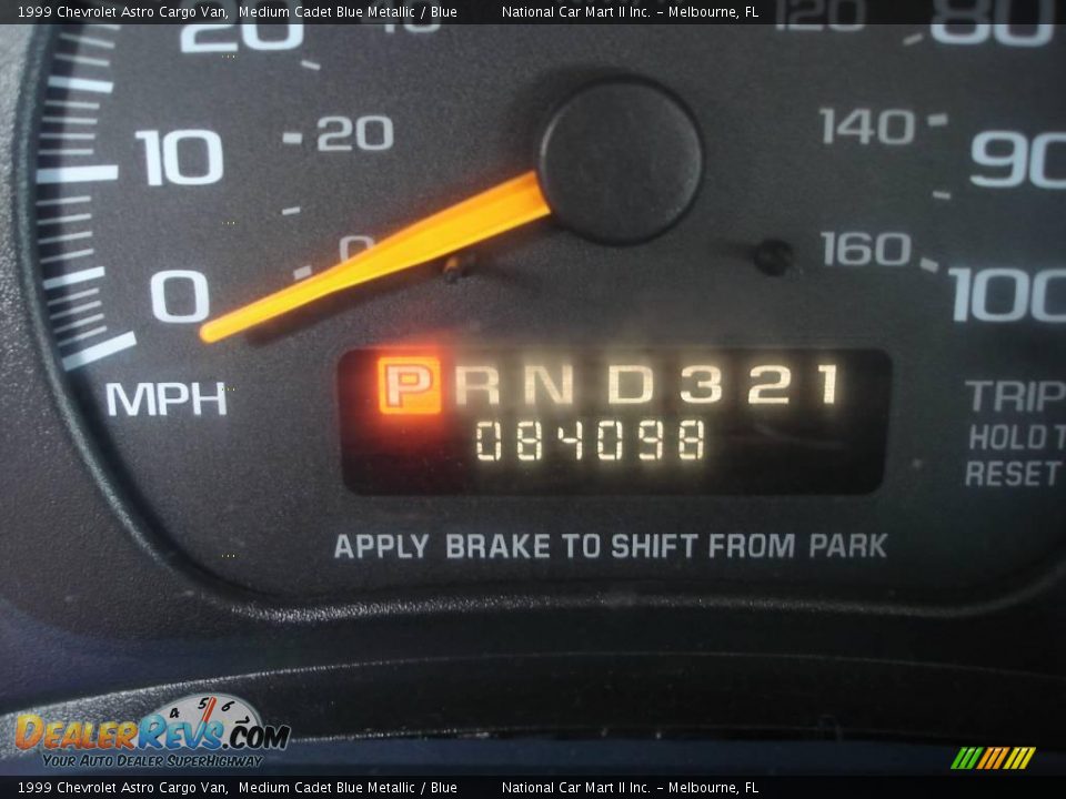 1999 Chevrolet Astro Cargo Van Medium Cadet Blue Metallic / Blue Photo #10