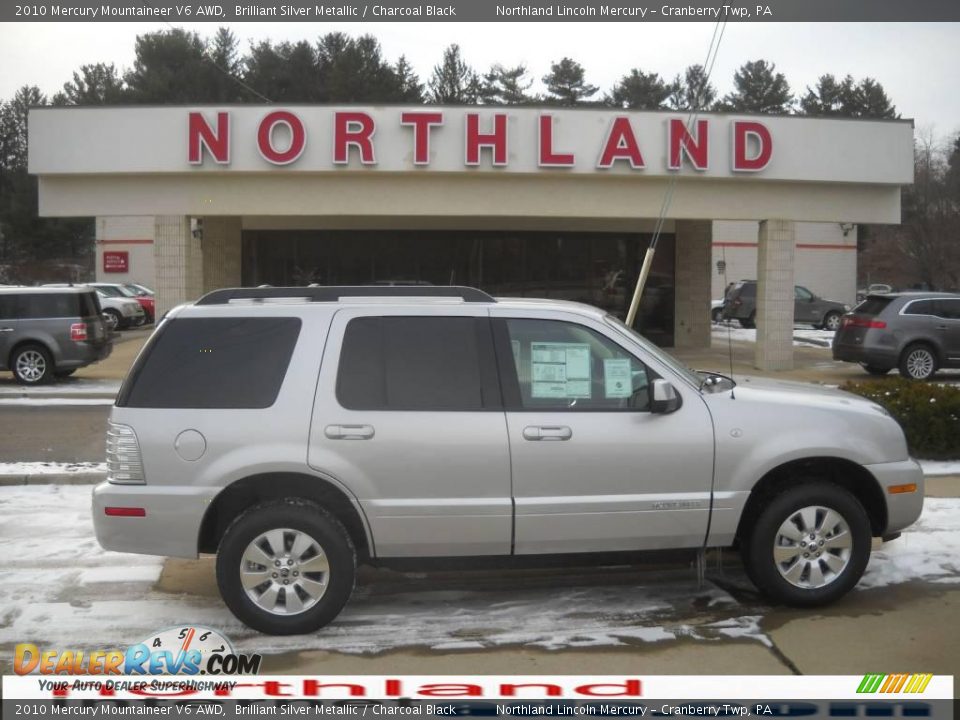 2010 Mercury Mountaineer V6 AWD Brilliant Silver Metallic / Charcoal Black Photo #1