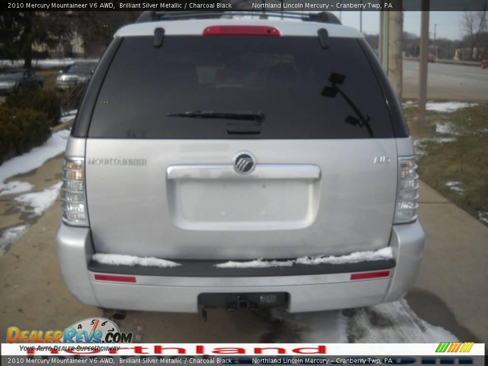 2010 Mercury Mountaineer V6 AWD Brilliant Silver Metallic / Charcoal Black Photo #3