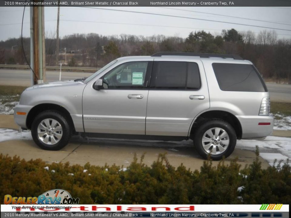 2010 Mercury Mountaineer V6 AWD Brilliant Silver Metallic / Charcoal Black Photo #5