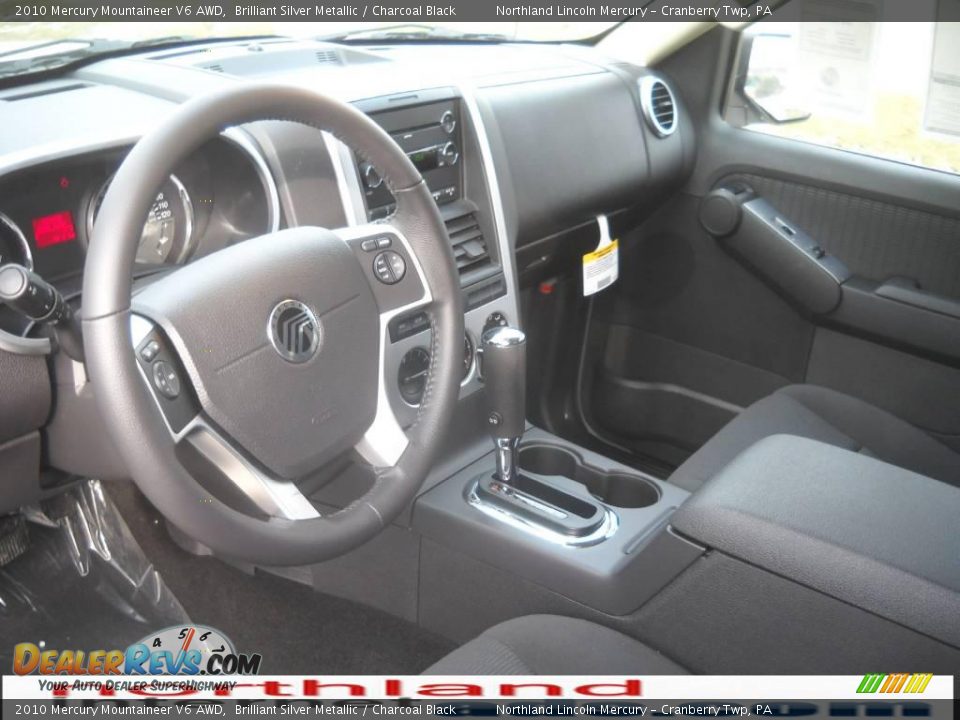 2010 Mercury Mountaineer V6 AWD Brilliant Silver Metallic / Charcoal Black Photo #7