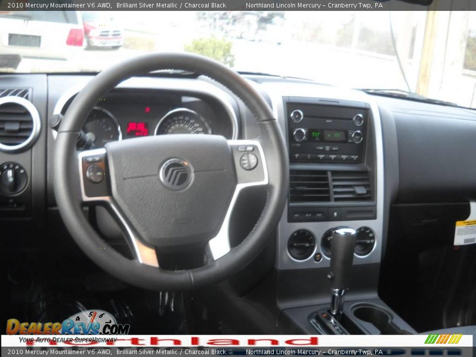 2010 Mercury Mountaineer V6 AWD Brilliant Silver Metallic / Charcoal Black Photo #11