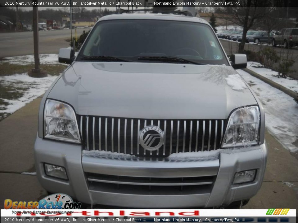 2010 Mercury Mountaineer V6 AWD Brilliant Silver Metallic / Charcoal Black Photo #14