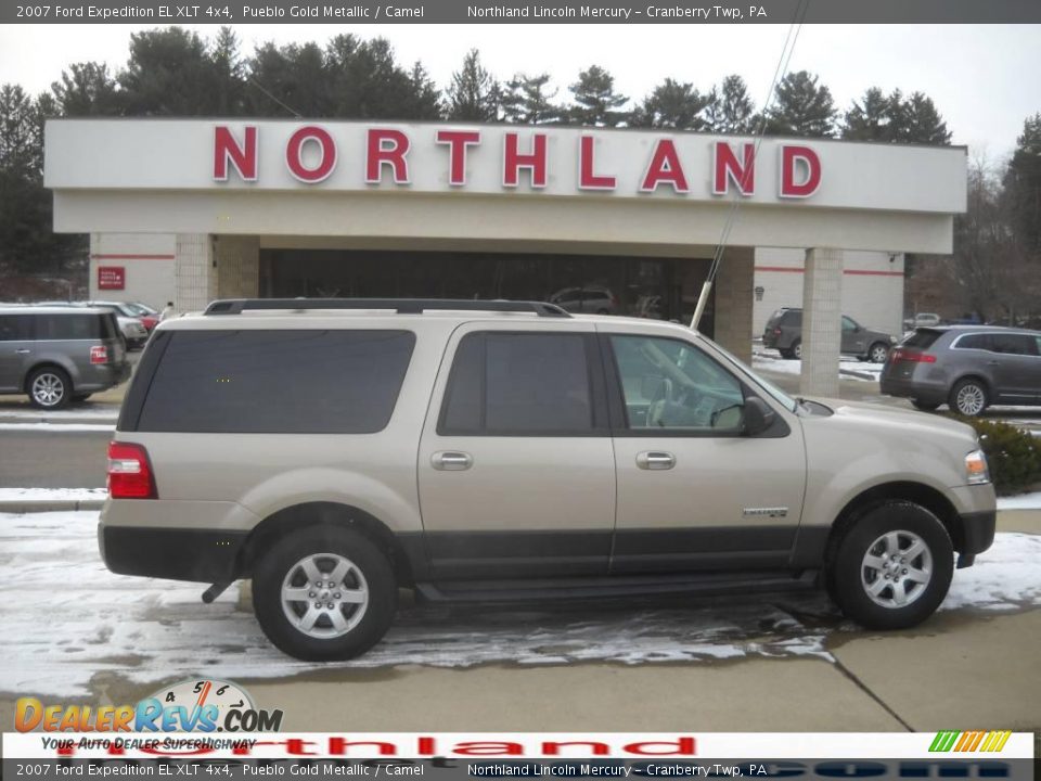2007 Ford Expedition EL XLT 4x4 Pueblo Gold Metallic / Camel Photo #1