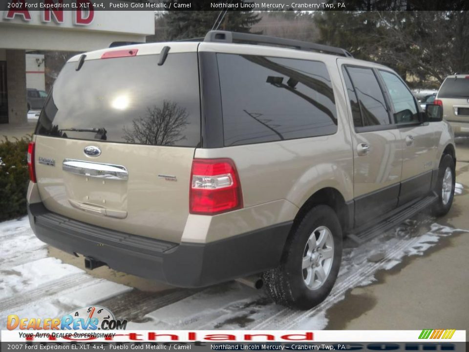 2007 Ford Expedition EL XLT 4x4 Pueblo Gold Metallic / Camel Photo #2