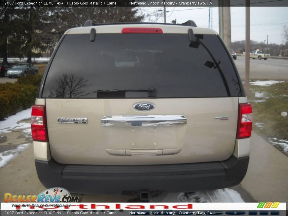 2007 Ford Expedition EL XLT 4x4 Pueblo Gold Metallic / Camel Photo #3