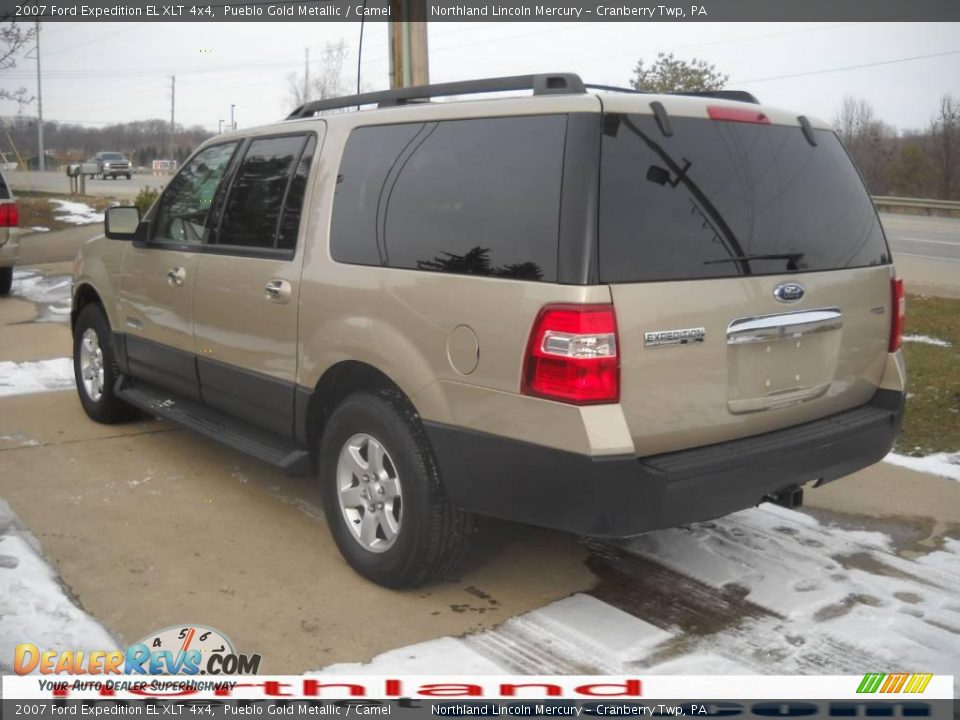2007 Ford Expedition EL XLT 4x4 Pueblo Gold Metallic / Camel Photo #4