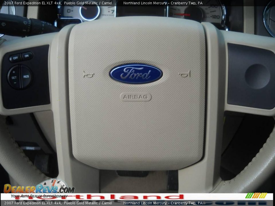 2007 Ford Expedition EL XLT 4x4 Pueblo Gold Metallic / Camel Photo #19