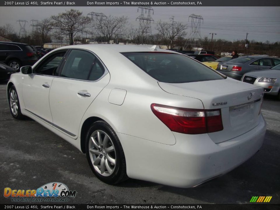 2007 Lexus LS 460 Starfire Pearl / Black Photo #9