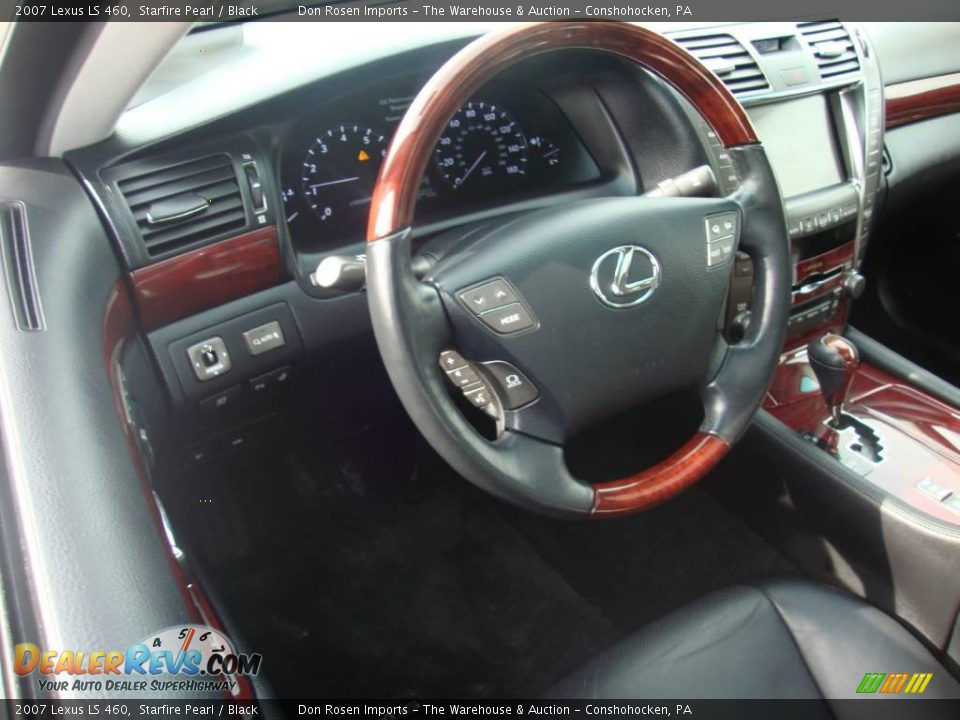 2007 Lexus LS 460 Starfire Pearl / Black Photo #11