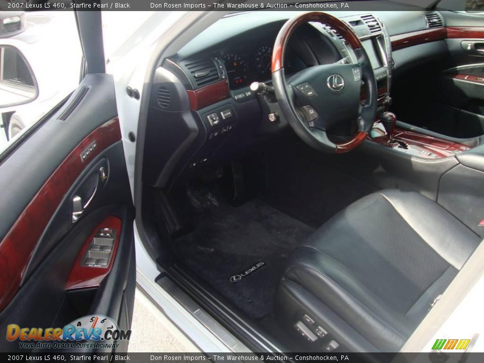 2007 Lexus LS 460 Starfire Pearl / Black Photo #12