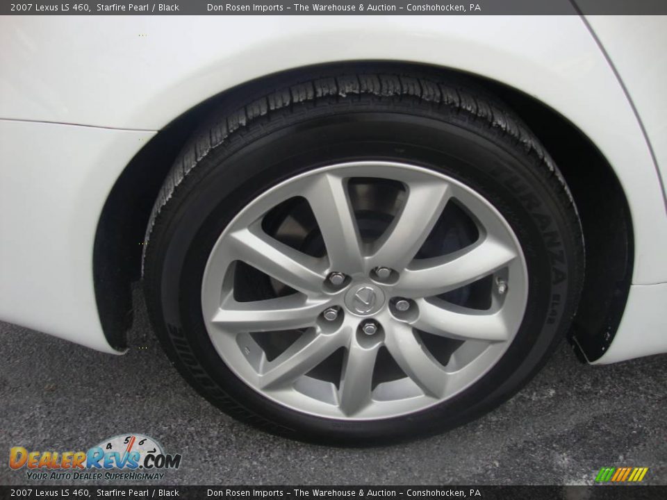 2007 Lexus LS 460 Starfire Pearl / Black Photo #23