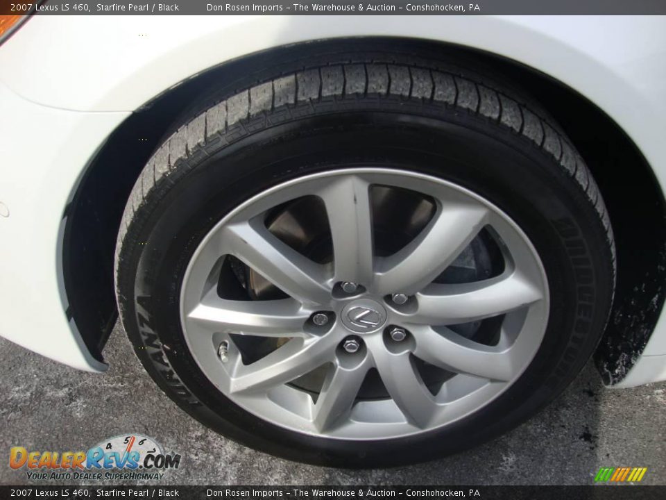 2007 Lexus LS 460 Starfire Pearl / Black Photo #25