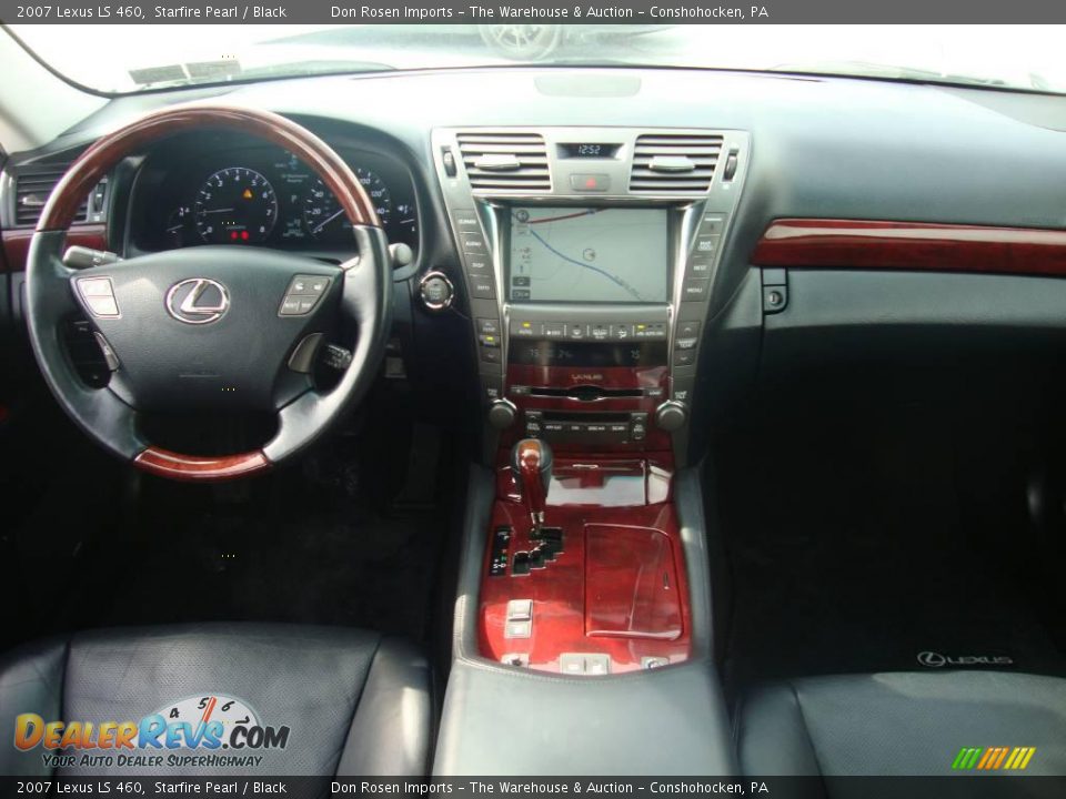 2007 Lexus LS 460 Starfire Pearl / Black Photo #28