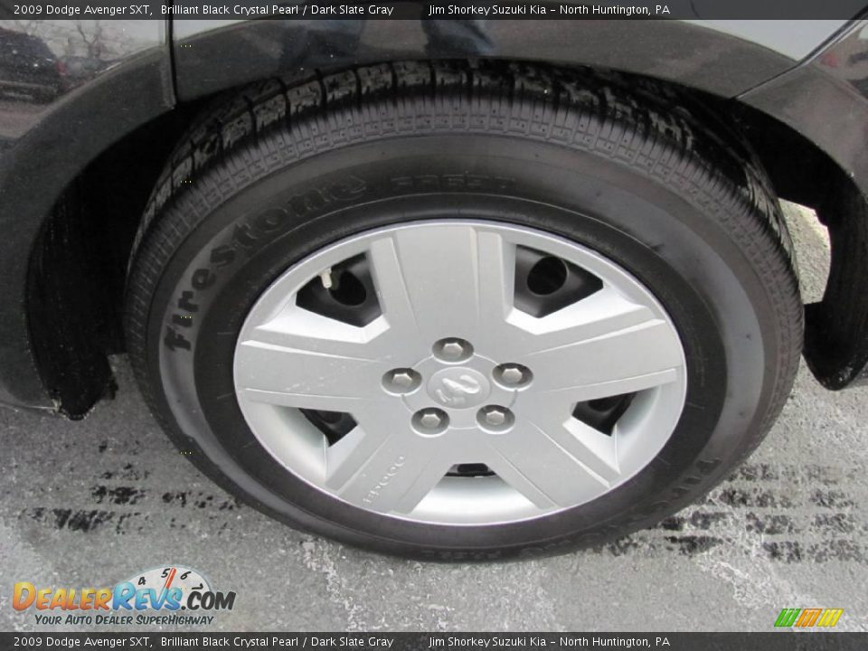2009 Dodge Avenger SXT Brilliant Black Crystal Pearl / Dark Slate Gray Photo #7