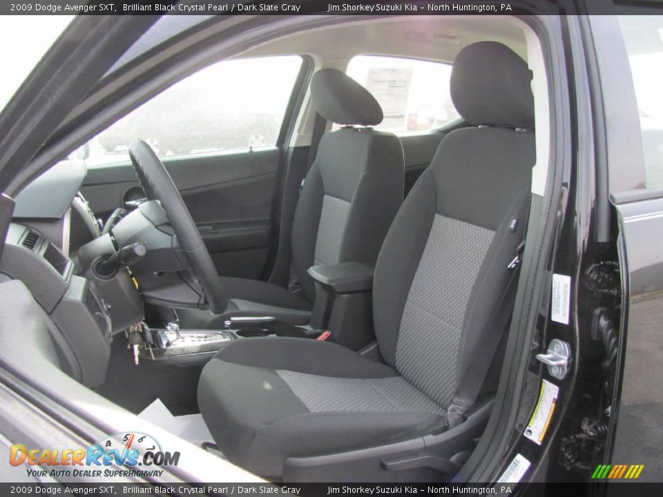 2009 Dodge Avenger SXT Brilliant Black Crystal Pearl / Dark Slate Gray Photo #11