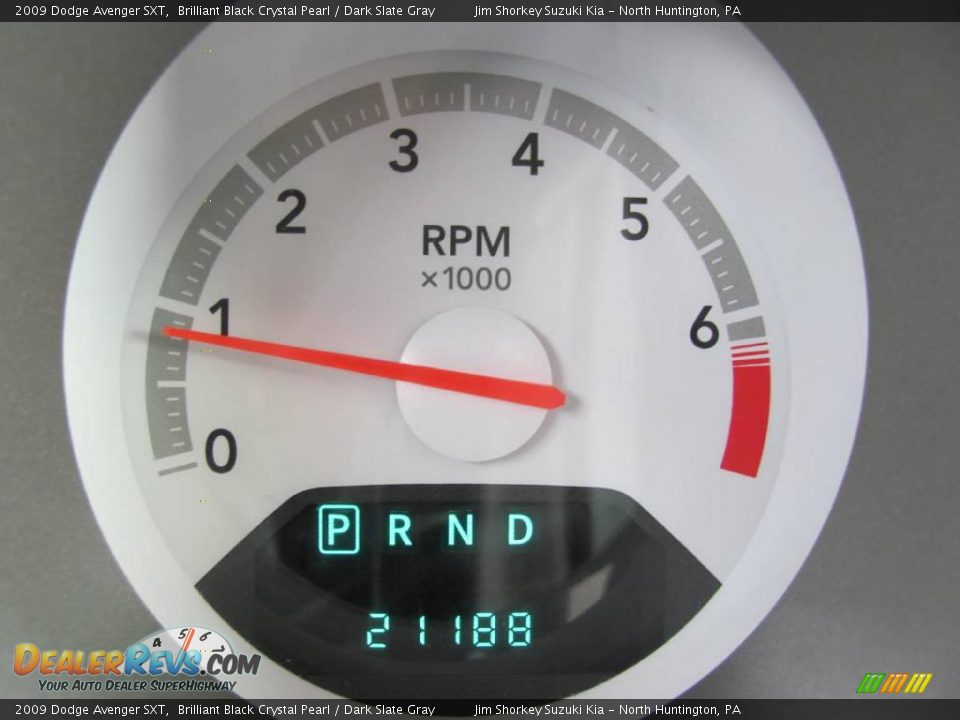 2009 Dodge Avenger SXT Brilliant Black Crystal Pearl / Dark Slate Gray Photo #15