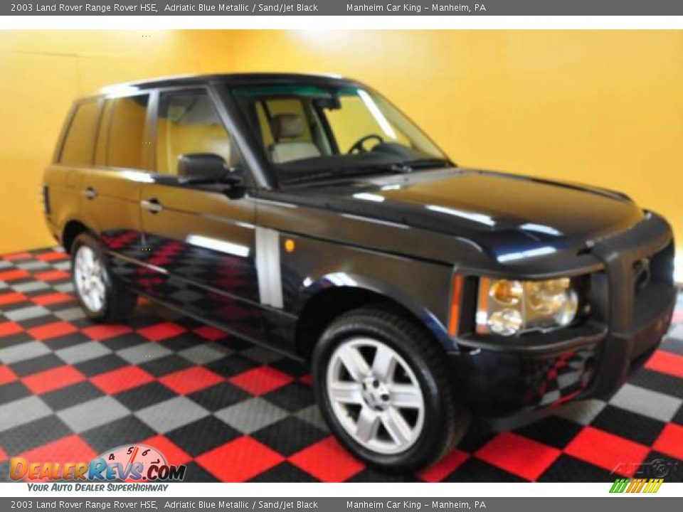 2003 Land Rover Range Rover HSE Adriatic Blue Metallic / Sand/Jet Black Photo #1