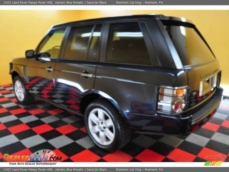 2003 Land Rover Range Rover HSE Adriatic Blue Metallic / Sand/Jet Black Photo #4