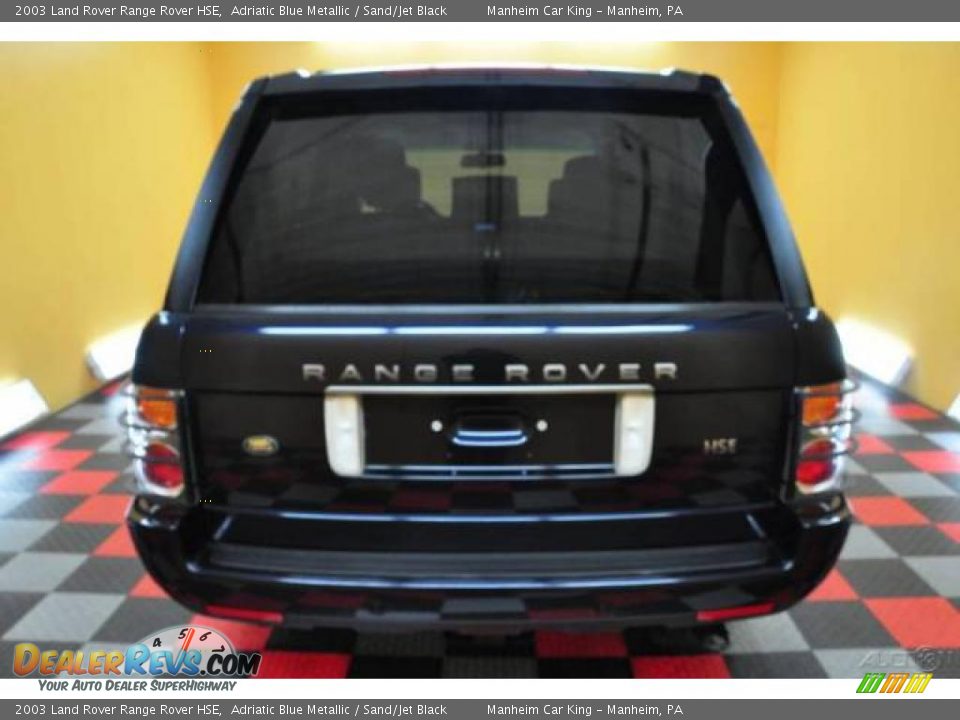 2003 Land Rover Range Rover HSE Adriatic Blue Metallic / Sand/Jet Black Photo #5