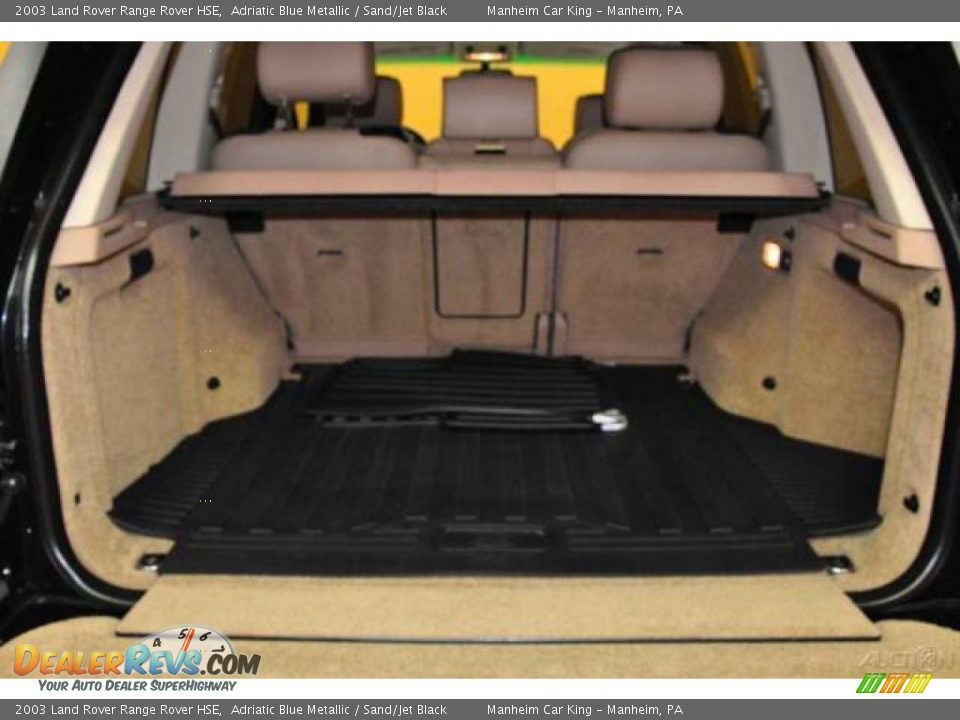 2003 Land Rover Range Rover HSE Adriatic Blue Metallic / Sand/Jet Black Photo #13