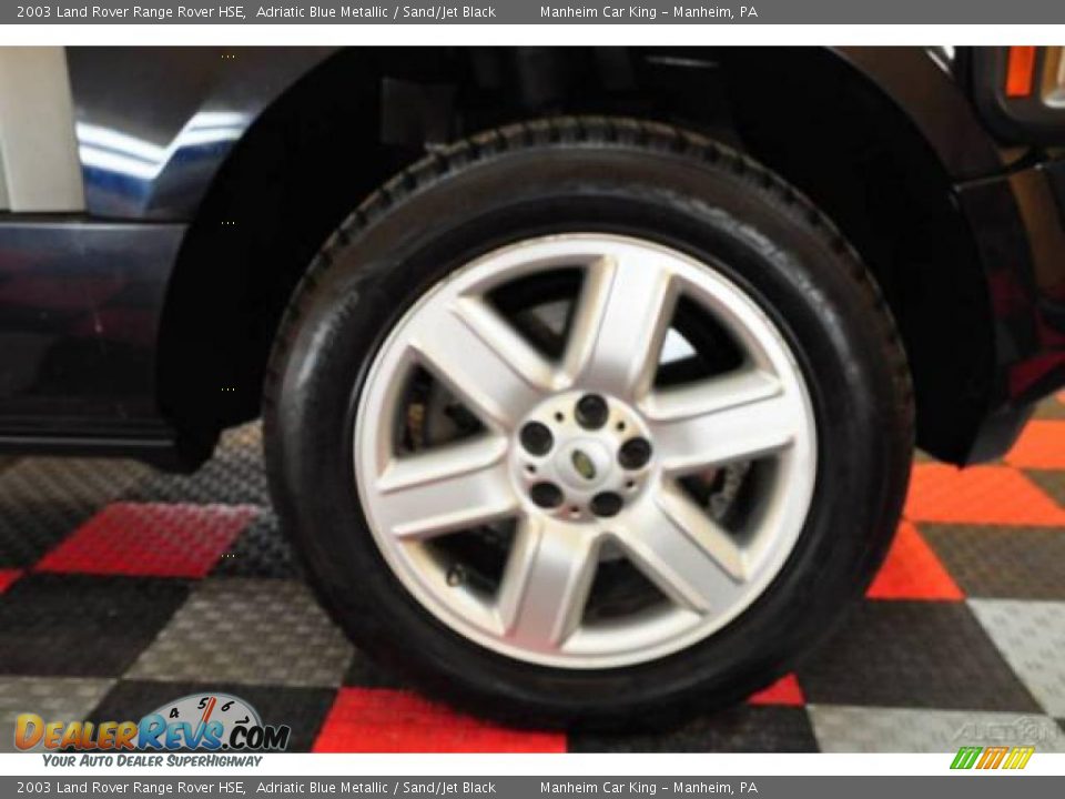 2003 Land Rover Range Rover HSE Adriatic Blue Metallic / Sand/Jet Black Photo #19