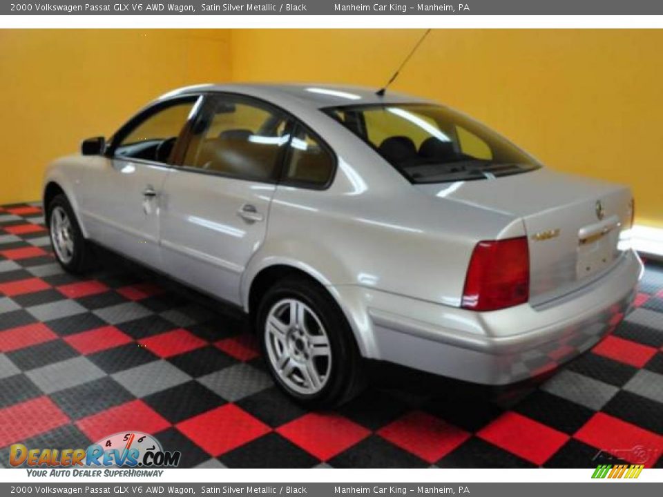 2000 Volkswagen Passat GLX V6 AWD Wagon Satin Silver Metallic / Black Photo #4