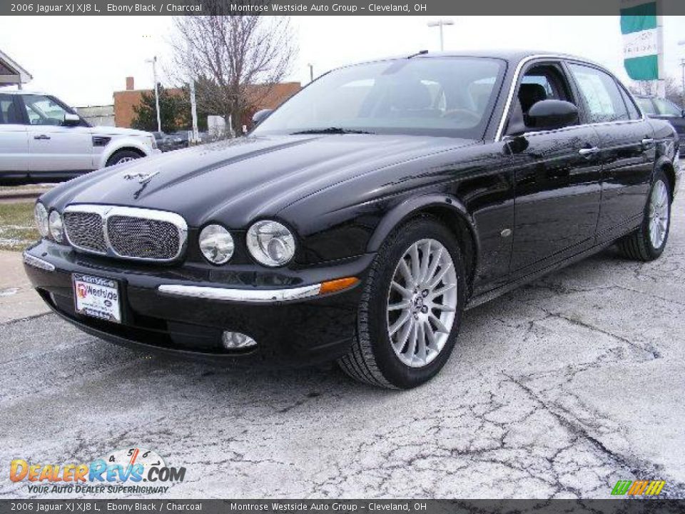 2006 Jaguar XJ XJ8 L Ebony Black / Charcoal Photo #1