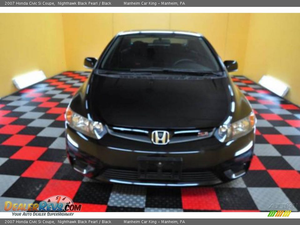 2007 Honda Civic Si Coupe Nighthawk Black Pearl / Black Photo #2