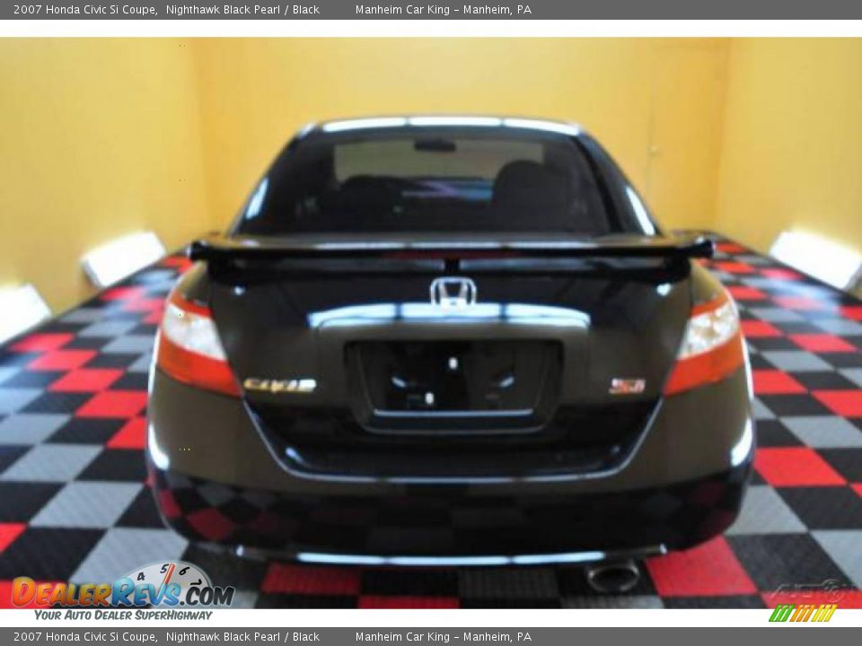 2007 Honda Civic Si Coupe Nighthawk Black Pearl / Black Photo #5
