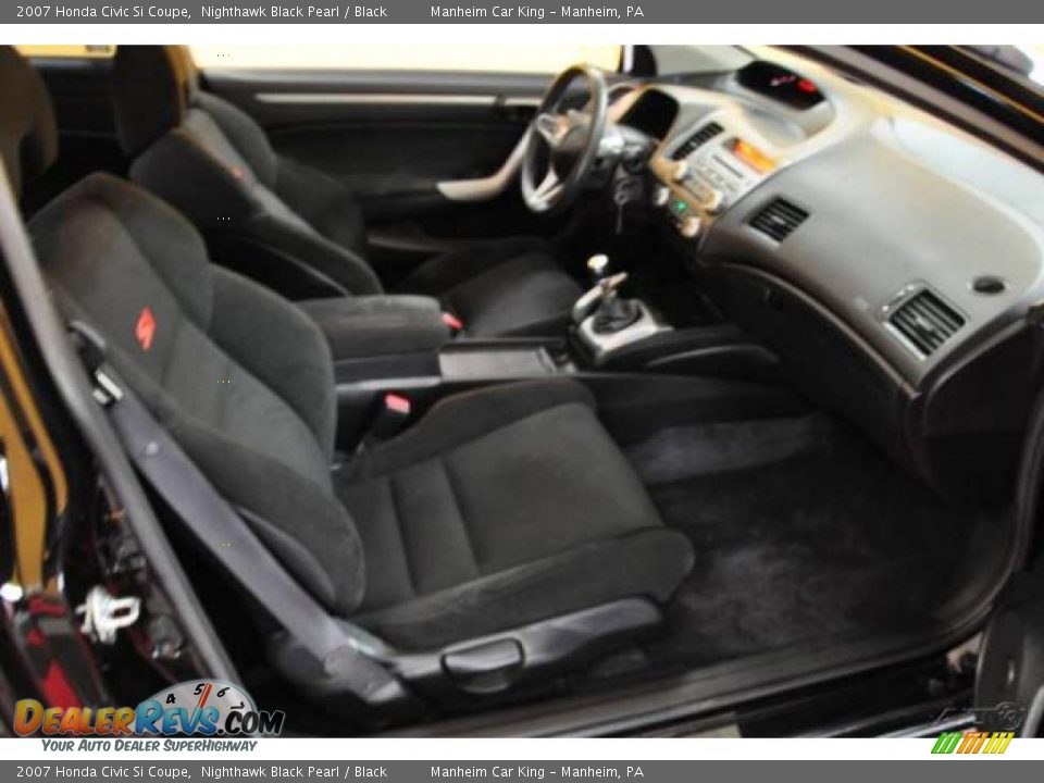 2007 Honda Civic Si Coupe Nighthawk Black Pearl / Black Photo #8