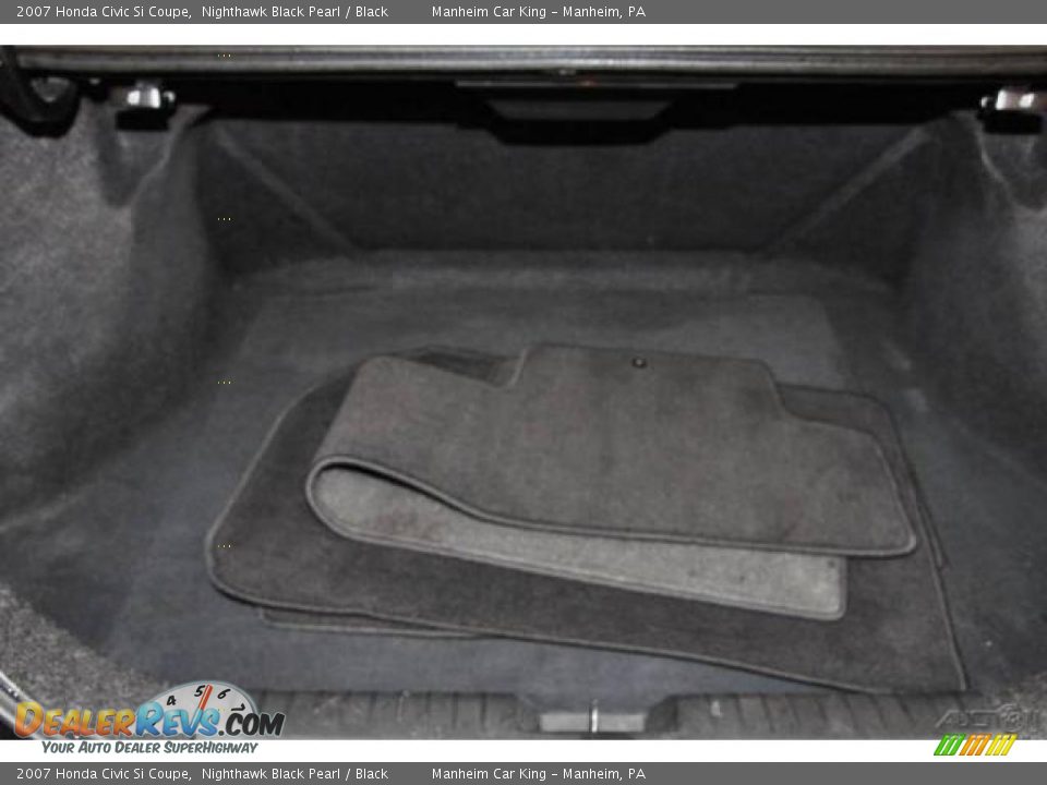 2007 Honda Civic Si Coupe Nighthawk Black Pearl / Black Photo #12