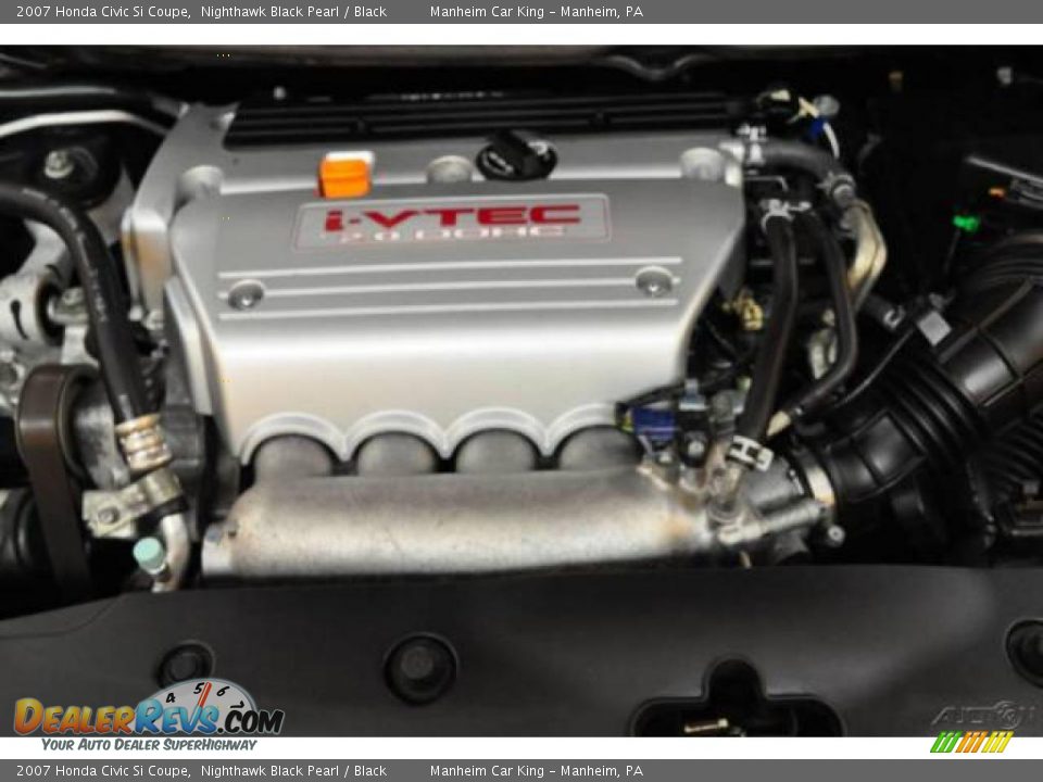 2007 Honda Civic Si Coupe Nighthawk Black Pearl / Black Photo #15