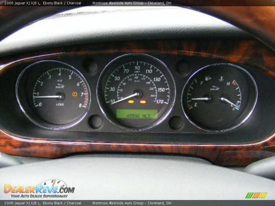 2006 Jaguar XJ XJ8 L Ebony Black / Charcoal Photo #17