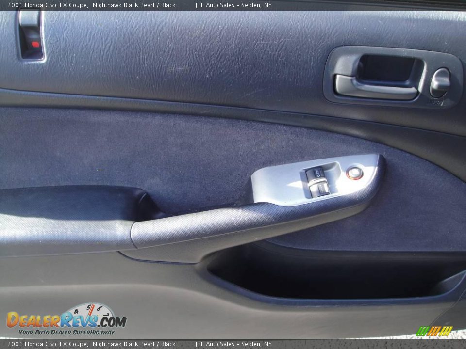 2001 Honda Civic EX Coupe Nighthawk Black Pearl / Black Photo #9