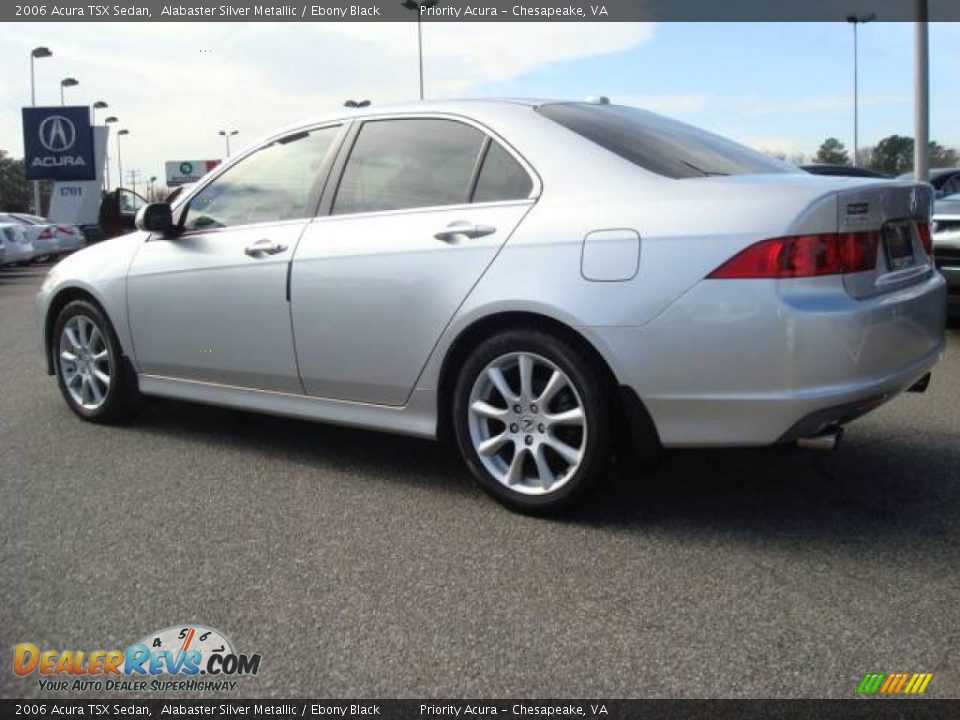 2006 Acura TSX Sedan Alabaster Silver Metallic / Ebony Black Photo #4