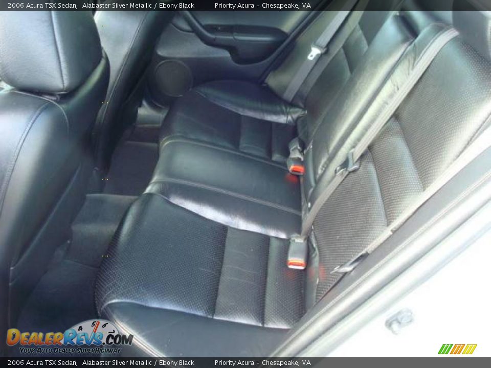 2006 Acura TSX Sedan Alabaster Silver Metallic / Ebony Black Photo #11