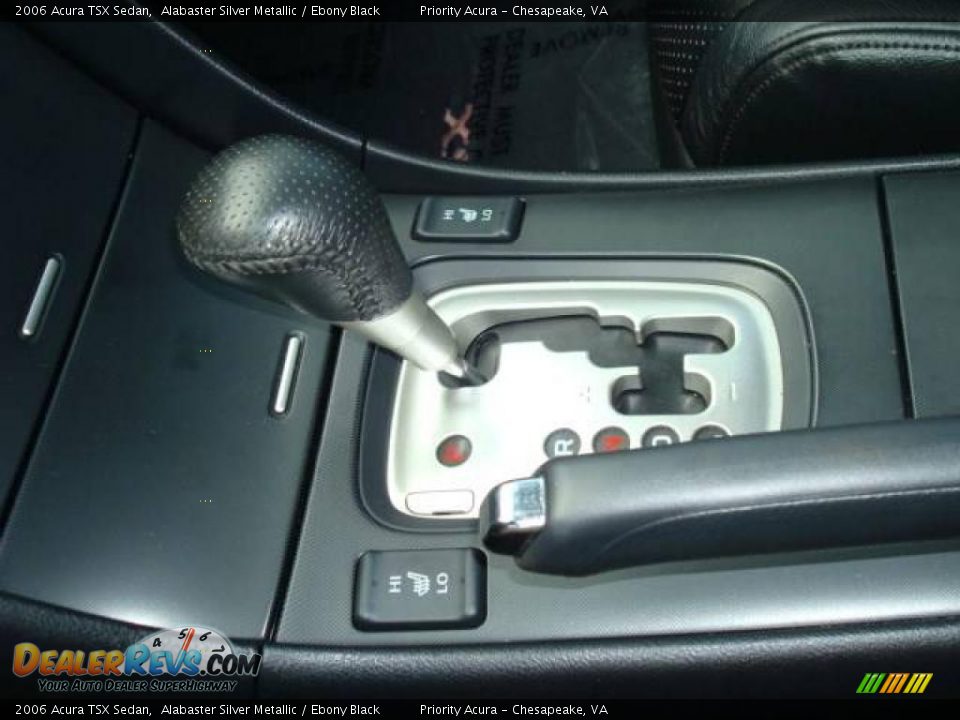 2006 Acura TSX Sedan Alabaster Silver Metallic / Ebony Black Photo #15