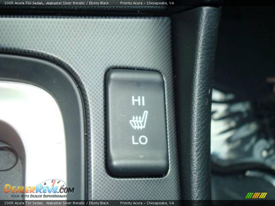 2006 Acura TSX Sedan Alabaster Silver Metallic / Ebony Black Photo #16
