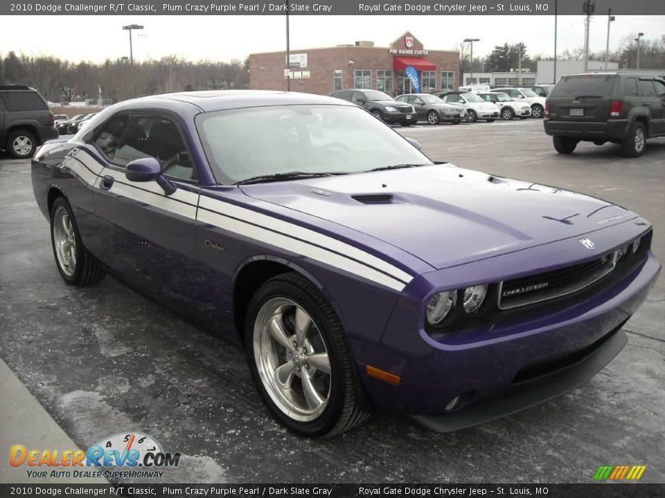 2010 Dodge Challenger R/T Classic Plum Crazy Purple Pearl / Dark Slate Gray Photo #3